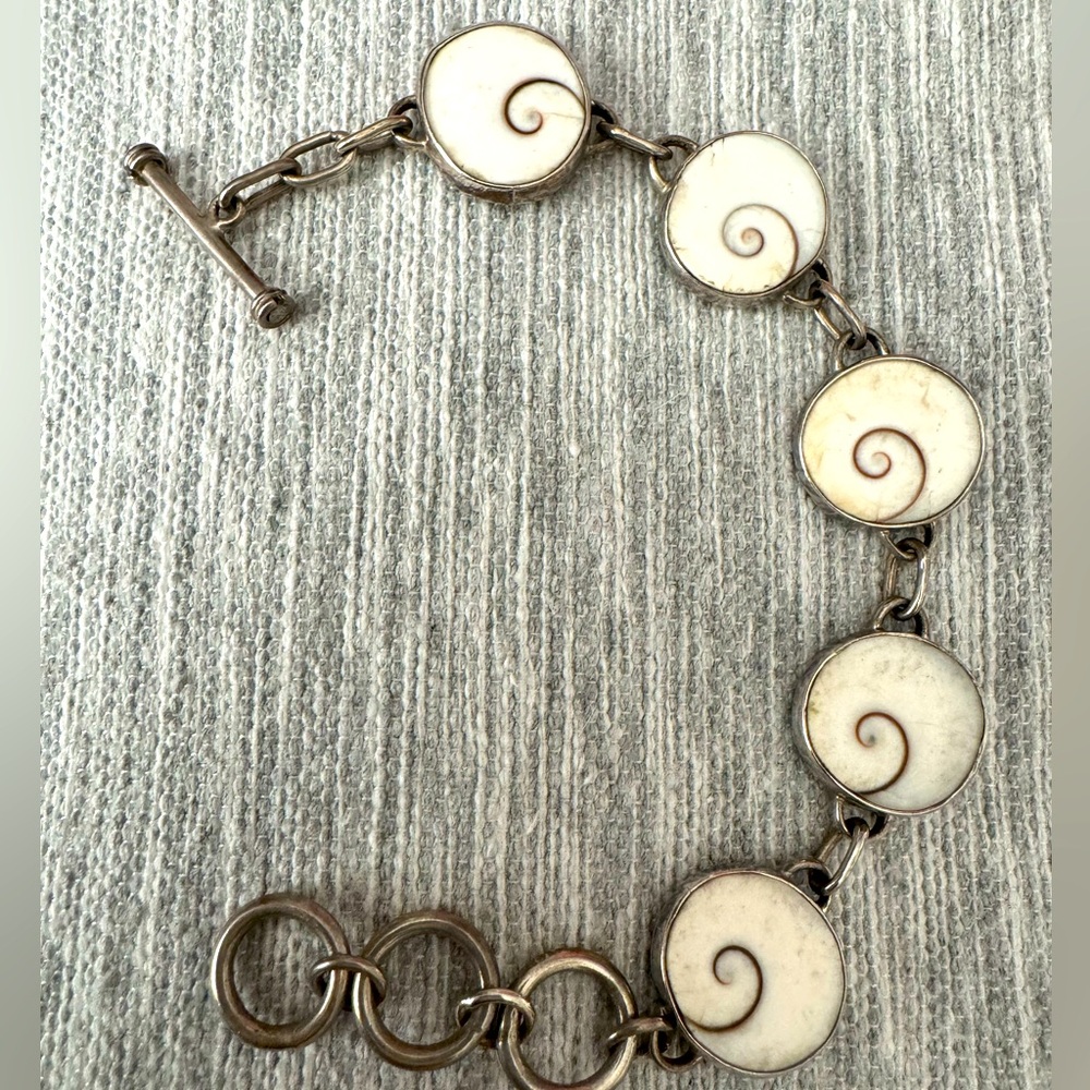 Sterling Silver Shell Bracelet